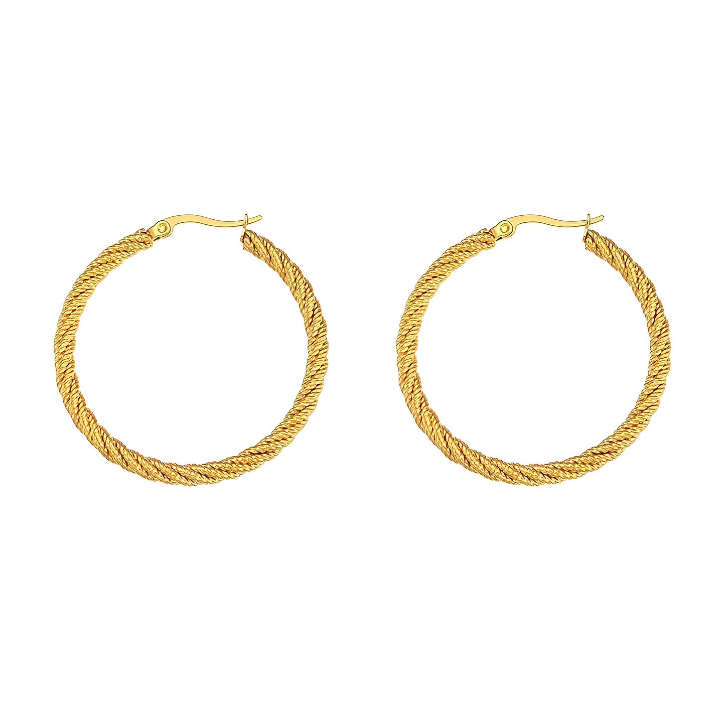 Lara Rope Twist Hoops
