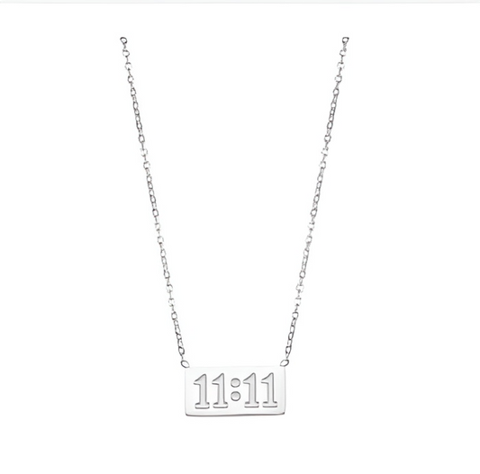 11:11 Engraved Necklace
