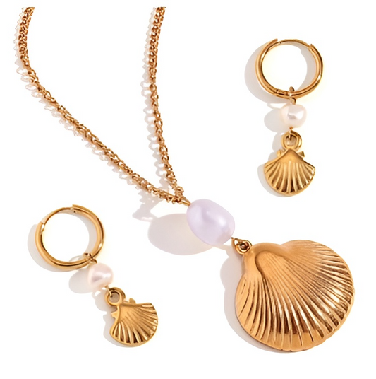 Syrena Seashell Gold Set