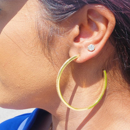 Baveeta Diamanté Hoops