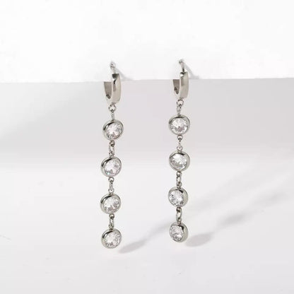 Kiara Cubic Zirconia Cascade Earrings