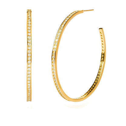 Baveeta Diamanté Hoops